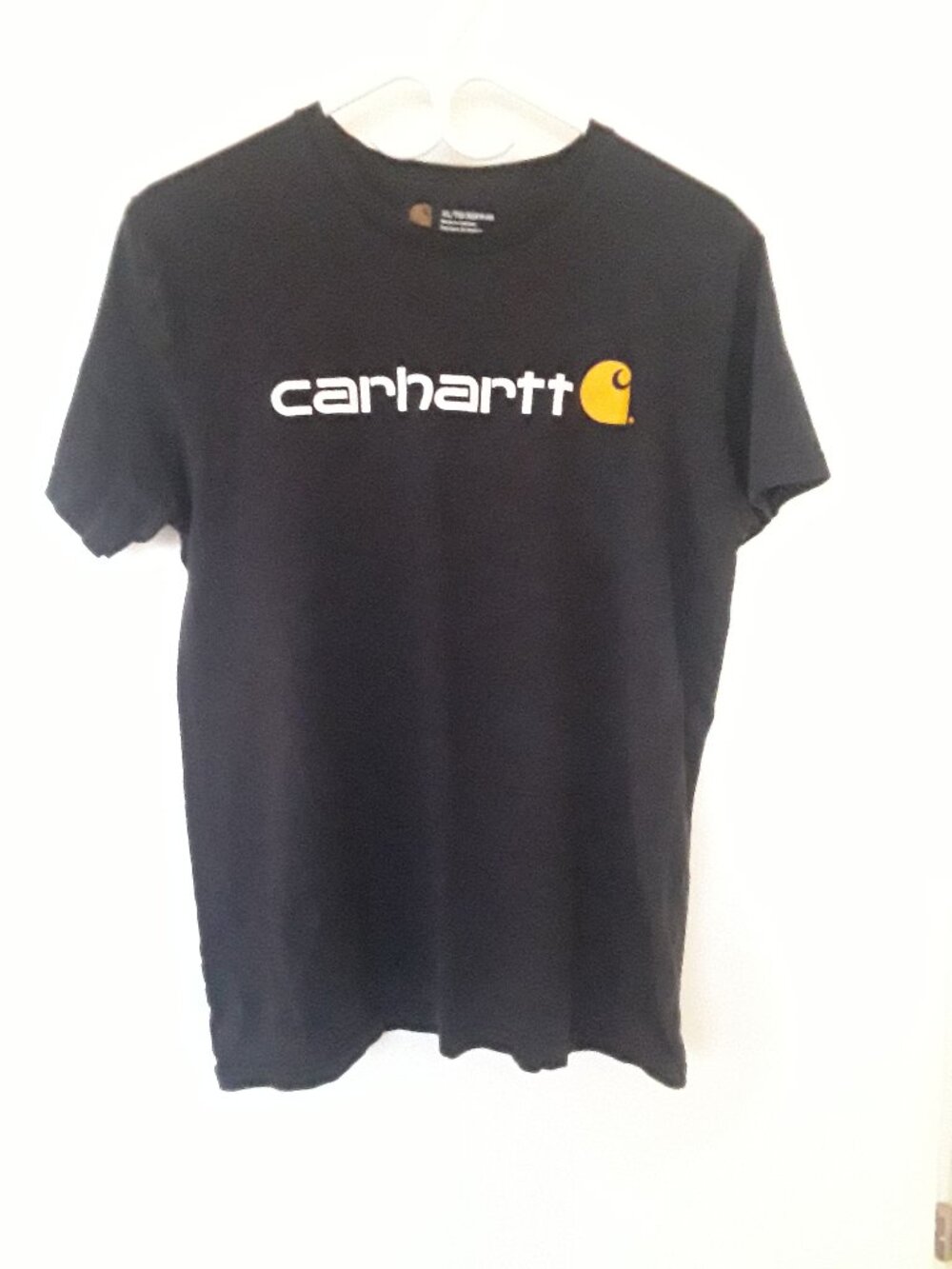 Carhartt Men’s XL Black Loose Fit Cotton Crew Neck Short Sleeve Logo T Shirt
